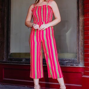 Pink and Green Serape Romper